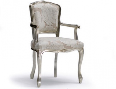 Chair with armrests made of natural wood, Alona, Bontempi Casa