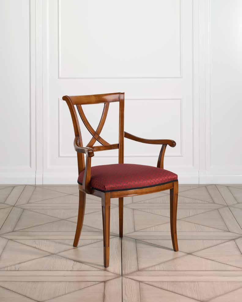 Chair with armrests, Prestige