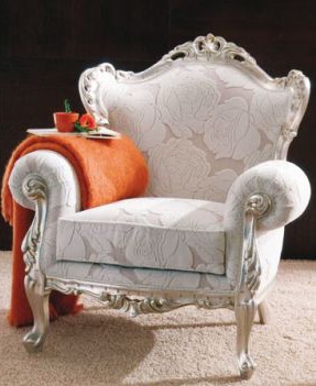 Armchair-Bergere from natural wood Garcia, Bontempi Casa