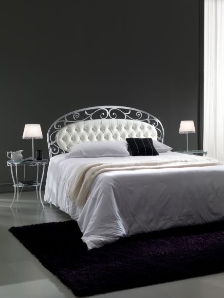 Bed with high headboard and footboard Acanto, Bontempi Casa