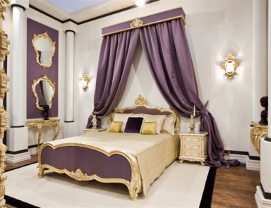 Double bed with canopy, Silik