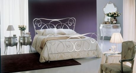 Bed with high headboard and footboard Altea, Bontempi Casa