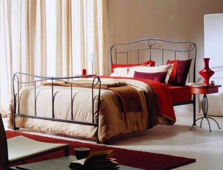 Bed with high headboard and footboard Carolina, Bontempi Casa