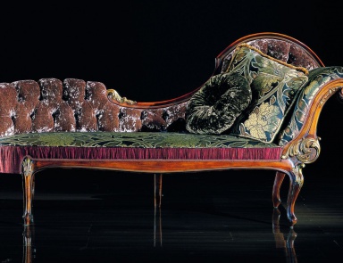 The couch in a velvet upholstery, Ramplodi 