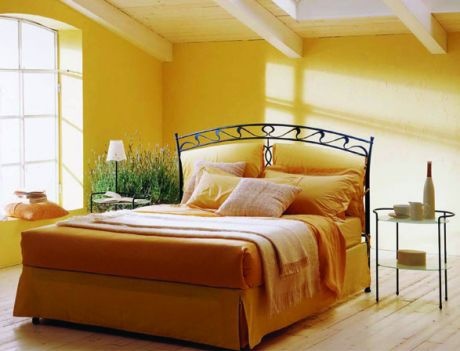 Bed with high headboard Dora, Bontempi Casa