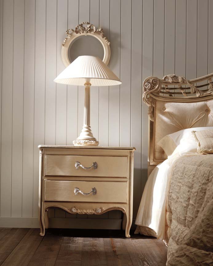 Bedside table solid wood Ambiente Notte, Savio Firmino