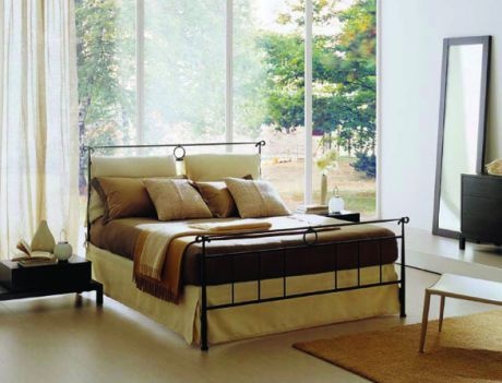 Bed with high headboard and footboard Dylan, Bontempi Casa