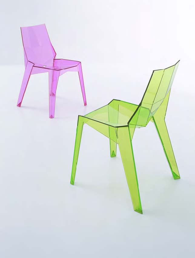 Chair without armrests, Poly - Bonaldo