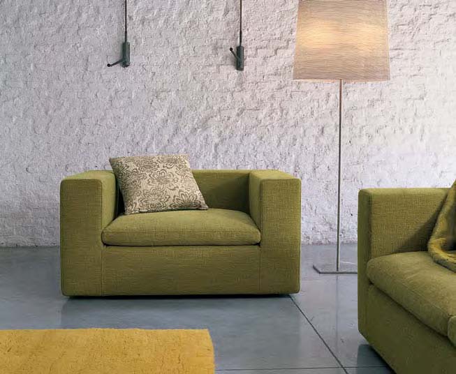 Armchair in fabric, Land - Bonaldo