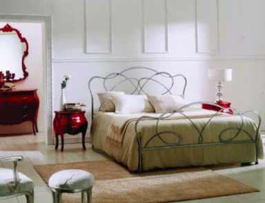 Bed with high headboard and footboard Fantasy, Bontempi Casa