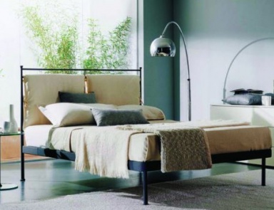 Bed with high headboard Logos, Bontempi Casa (wrought iron bed)