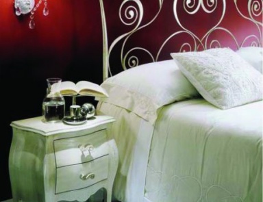 Bed with high headboard Macrame, Bontempi Casa