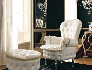 Armchair with Ottoman leg, Vittoria Orlandi