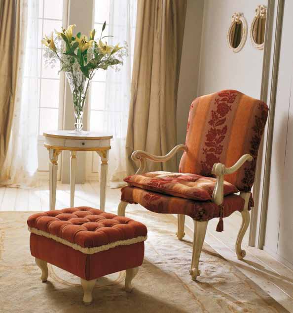 Armchair with Ottoman leg, Vittoria Orlandi