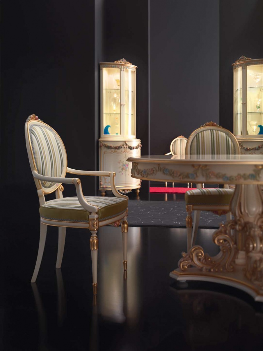 Chair with armrests, Paolo Lucchetta