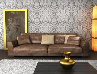 Three seater sofa, Boston - Sm Divani