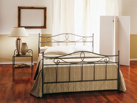 Double bed on a metal frame Botticelli, Bontempi Casa