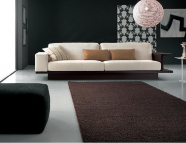 Sofa with side shelf, Alf