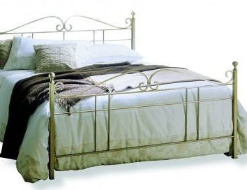 Double bed on a metal frame Caravaggio, Bontempi Casa