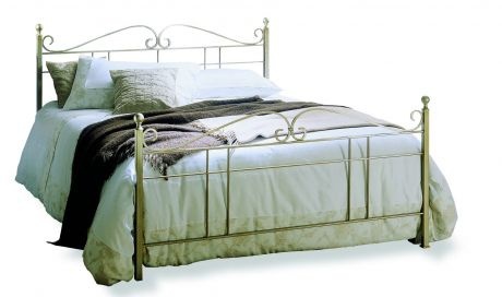 Double bed on a metal frame Caravaggio, Bontempi Casa