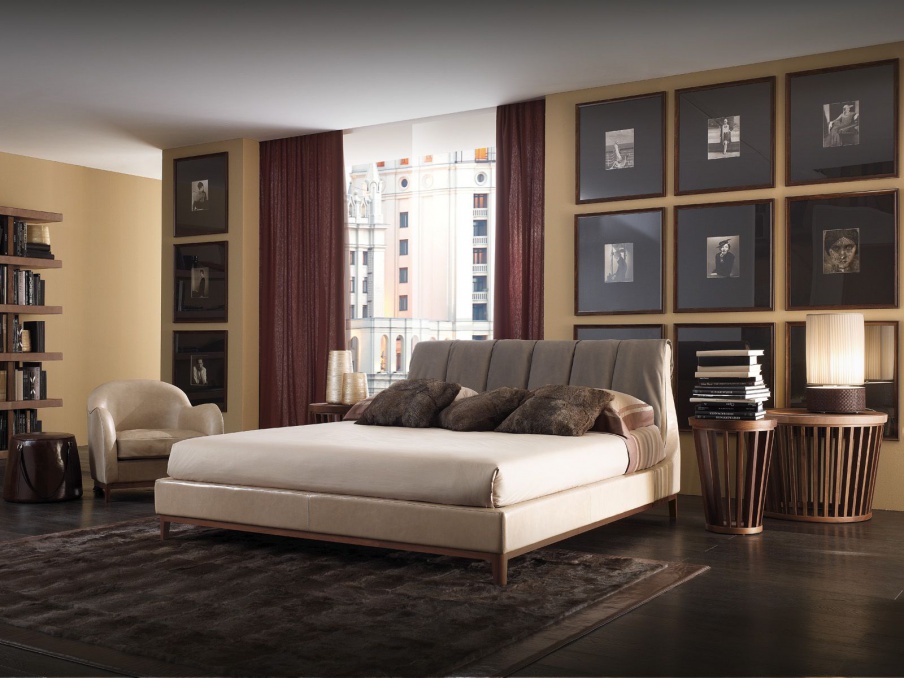 Double bed on the basis of American hazel Louis, Ulivi