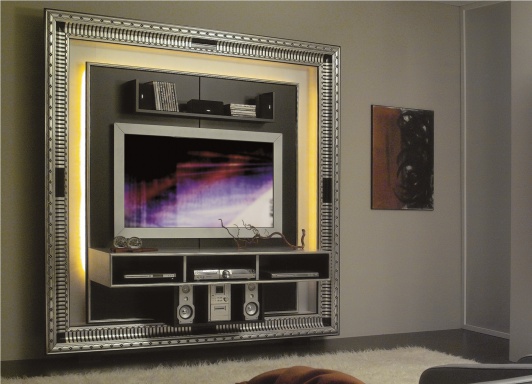 The panel under the TV and The Frame Home Cinema