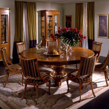 set for the dining room 