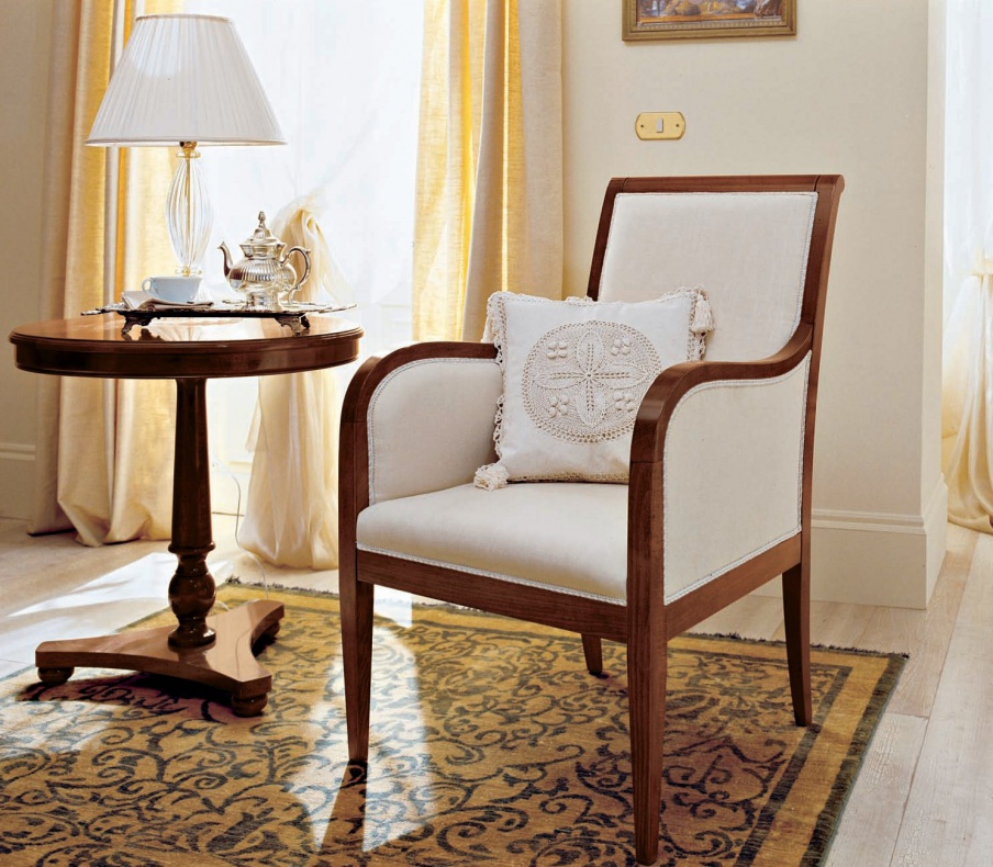 Armchair in fabric, Bruno Piombini