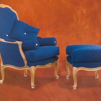 the chair and Ottoman 