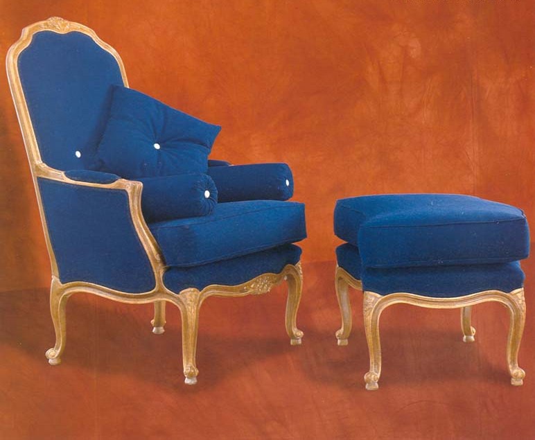 The chair and Ottoman for the living room in a classic style, Cafissi