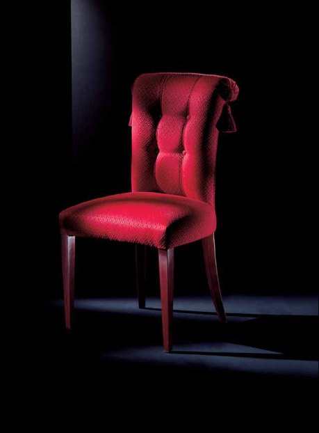 Chair in a soft upholstery fabric in beige colour, Сasali