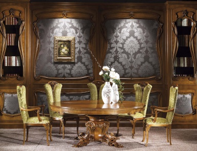 For Campanula dining room set, table, chair, C. L. Italia