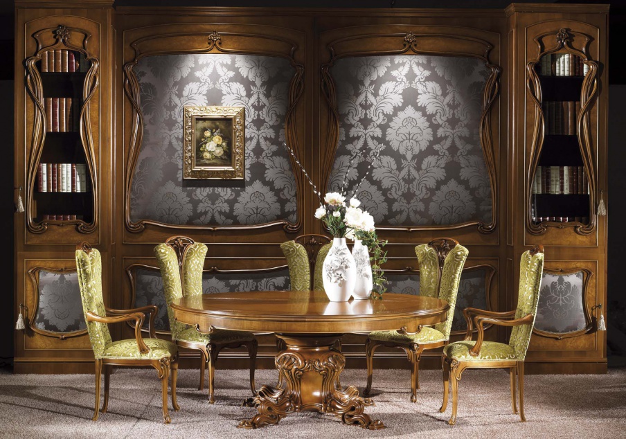 For Campanula dining room set, table, chair, C. L. Italia