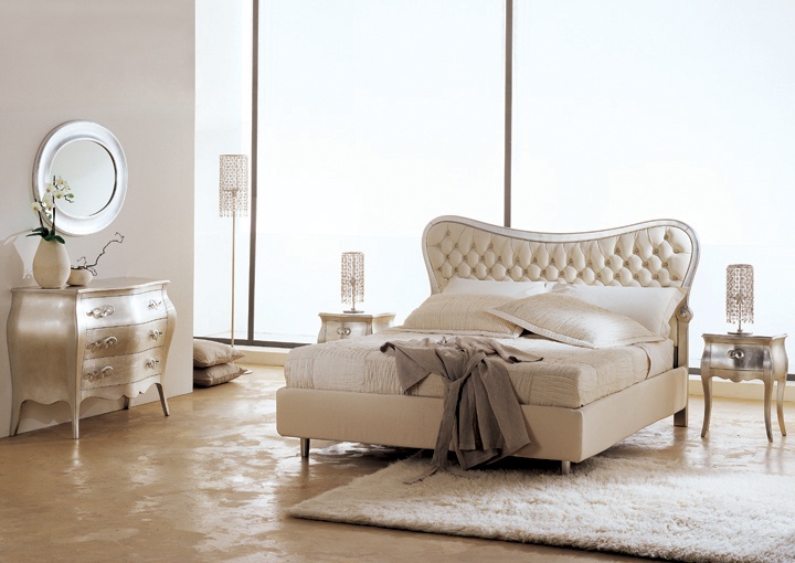 Bedroom set - bed, bedside tables, chest of drawers, Cantiero