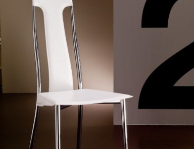 Chair with steel base Ambra, Bontempi Casa