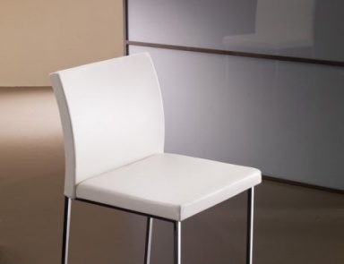 Chair with steel frame upholstered in fabric or leather Asia, Bontempi Casa