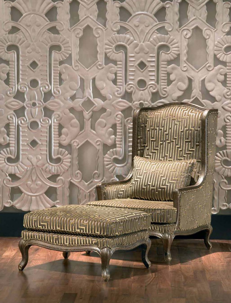 Armchair with Ottoman leg, Duresta