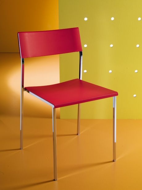 The chair on the steel base, Midia, Bontempi Casa