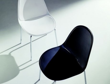 Chair with steel base Nicla, Bontempi Casa