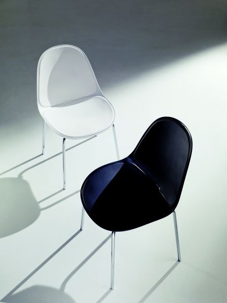 Chair with steel base Nicla, Bontempi Casa