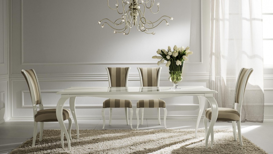 Raffaello dining set piano sagomato, Cantori