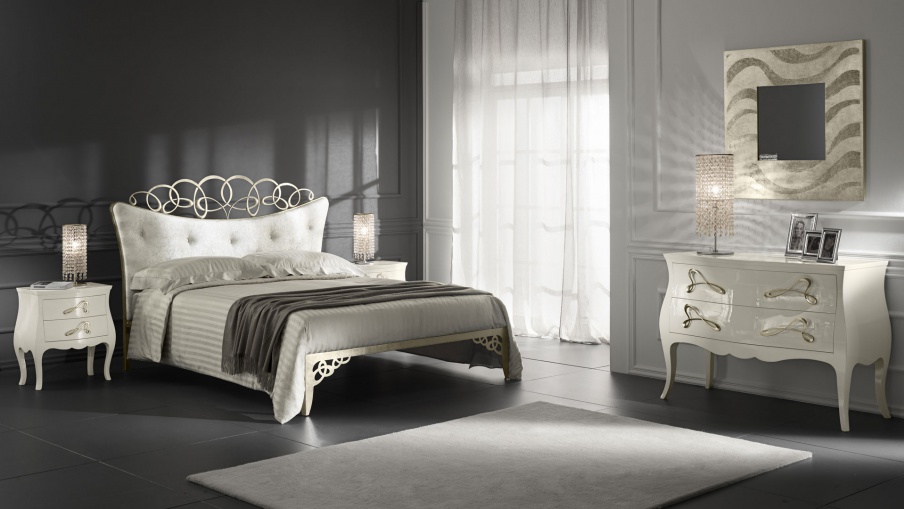 Bedroom set - bed, bedside tables, Cantori