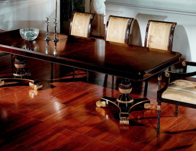 Set for the dining room, table, chair, Guerra Vanni