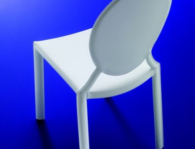 Chair with steel base Tahira, Bontempi Casa