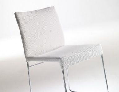 Chair with steel base Tweed, Bontempi Casa