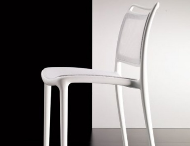 Stackable chair with frame made of technopolymer Yang, Bontempi Casa