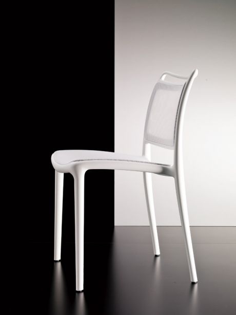 Stackable chair with frame made of technopolymer Yang, Bontempi Casa