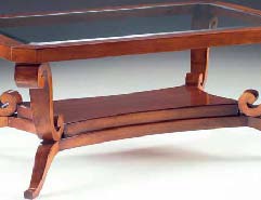 Coffee table with glass top, Isella