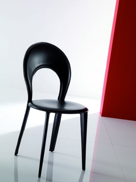 Chair with steel base Irene, Bontempi Casa