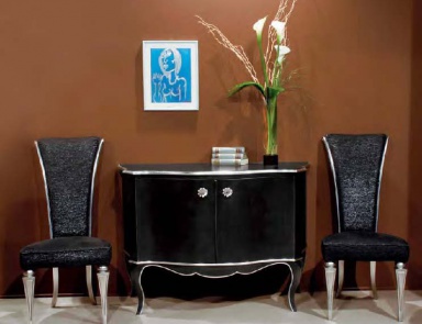 Sofa set in classic style, dresser, chairs - Isella